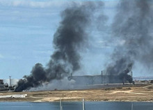 Drone attack on Sevastopol bay. Cruise missile carrier frigate Admiral Makarov is damaged