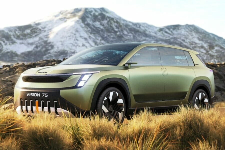 Concept car SKODA Vision 7S is officially presented: a hint of a large electric crossover