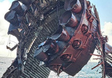 SpaceX retrieved from the ocean fragments of the Super Heavy booster, which participated in the fourth test launch of the SpaceX Starship