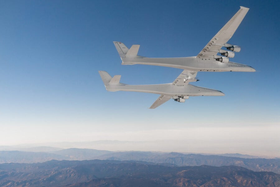 The world's largest aircraft Stratolaunch Roc made its ninth test flight