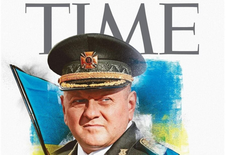 Commander-in-Chief of the Armed Forces General Valeriy Zaluzhny on the cover of TIME magazine