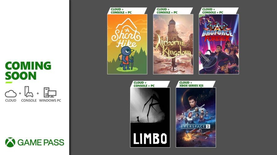 Which games will be added to the Xbox Game Pass catalog in the coming days