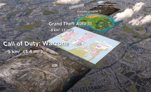 Game world maps from Rocket League to No Man's Sky