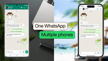 WhatsApp can be used on several smartphones