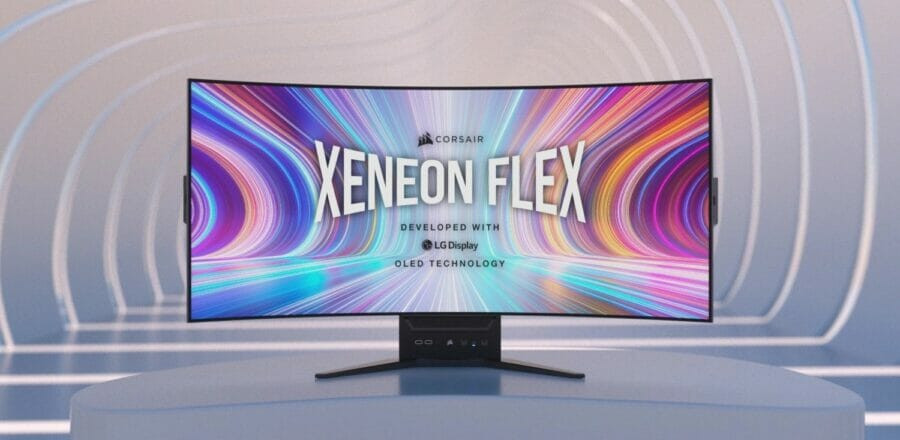 Corsair Xeneon Flex, a gaming OLED monitor with a flexible screen