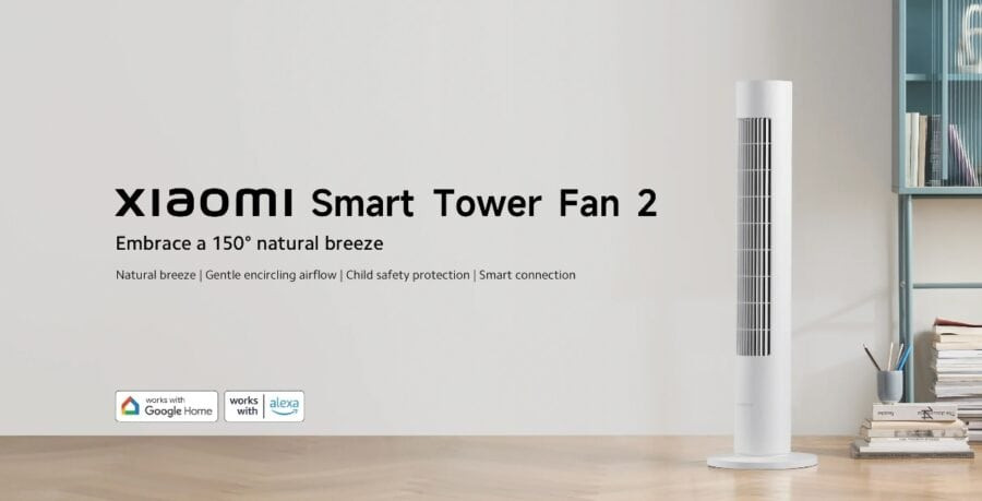 Xiaomi Smart Tower Fan 2 з підтримкою Google Home дебютував в Європі