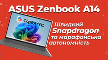 Відеоогляд ноутбука ASUS Zenbook A14: швидкий Snapdragon та марафонська автономність