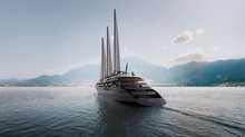 Orient Express Corinthian, the world's largest sailing cruise ship, launched in France