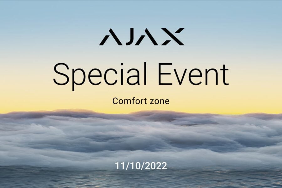 Ajax Systems will hold a presentation of new products on October 11