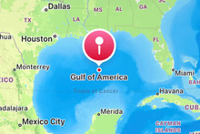 Apple Maps renames the Gulf of Mexico to the Gulf of America for the whole world