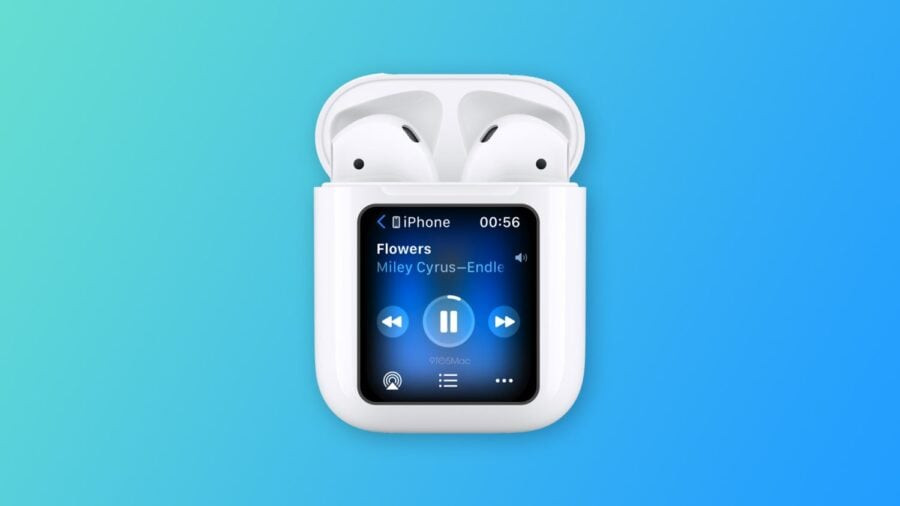 A new Apple patent showed a way to return iPod — AirPods with a display on the case