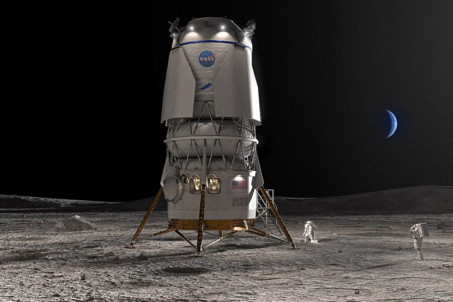 NASA selected Jeff Bezos' Blue Origin as the second developer of the lunar lander