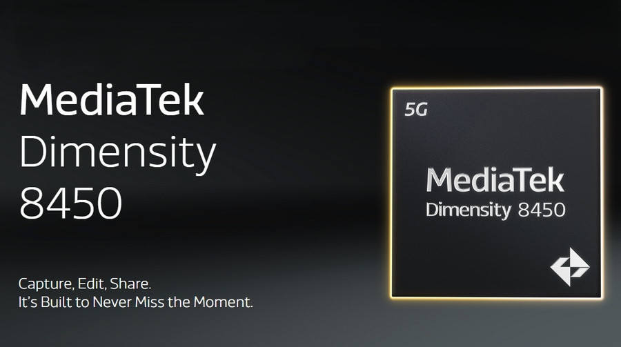 MediaTek представила новий чипсет Dimensity 8450 для смартфонів середнього рівня