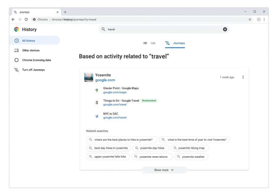 Новий інструмент Chrome дозволить простіше знаходити інформацію вже з відвіданих сайтів
