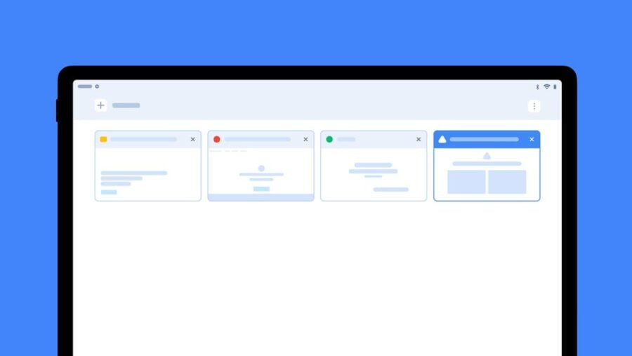 Chrome for Android tablets has received improved work with tabs