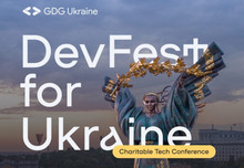 DevFest for Ukraine is a technical conference in support of Ukraine