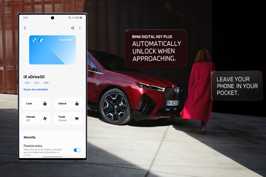 BMW has added Digital Key Plus support for Pixel and Samsung smartphones