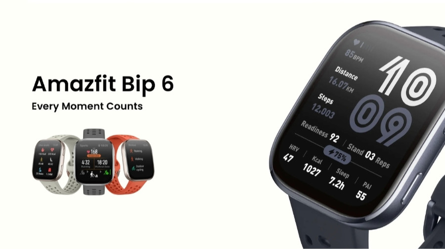 Представлено Amazfit Bip 6: смартгодинник із підтримкою Bluetooth-дзвінків і автономністю до 14 днів за $79