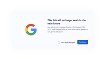 Google's goo.gl shortened links will be shut down in a month