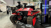 Ukraine presents unmanned robot for firefighting at strategic facilities