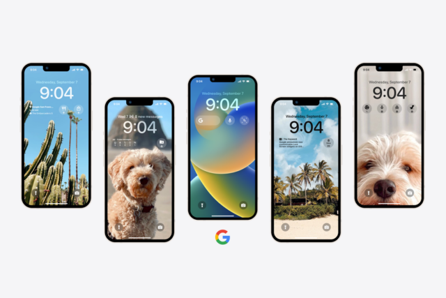 Google has revealed new app widgets for the iOS 16 lock screen