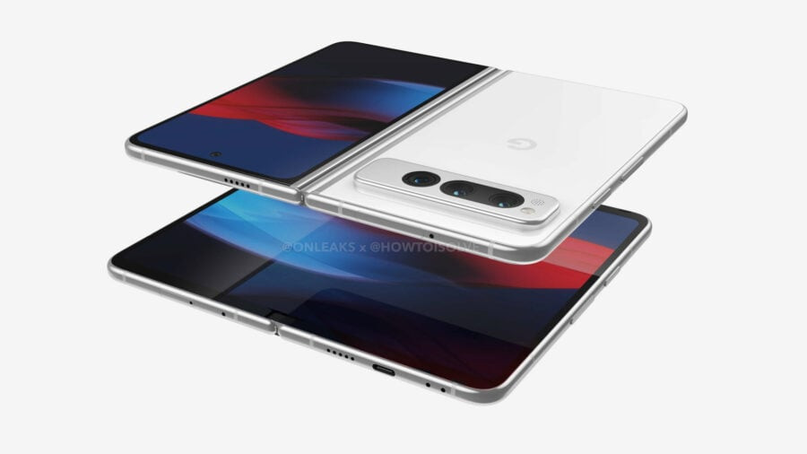 Renders of the foldable Google Pixel Fold smartphone have been found