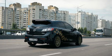 The InfoCar automotive channel is raffling off a super-powerful Mazda3 MPS for a donation to the Armed Forces