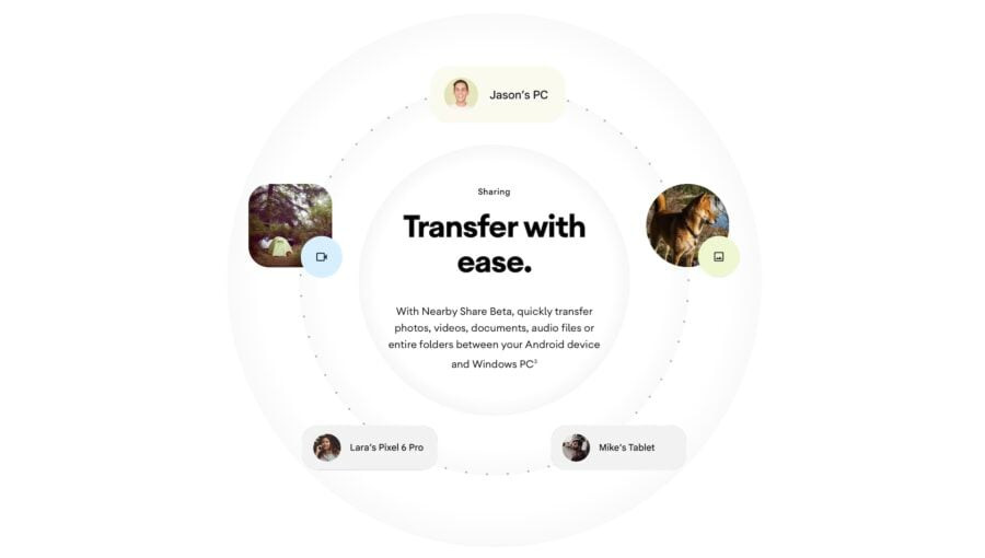 Google has started testing Nearby Share for Windows, which will allow you to conveniently transfer files between a PC and an Android smartphone wirelessly