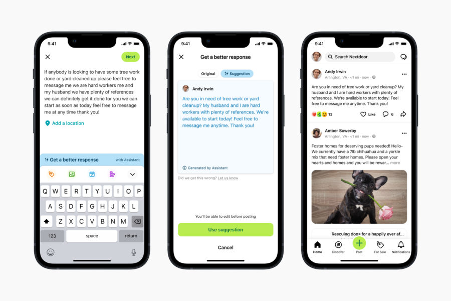 Nextdoor uses generative AI to encourage users to rephrase unfriendly messages