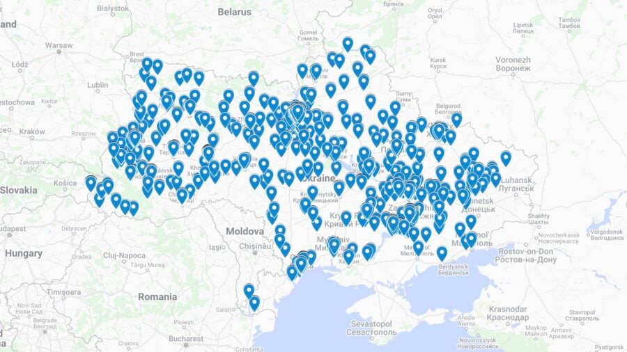 В Google Maps є мапа працюючих в період воєнного стану аптек України