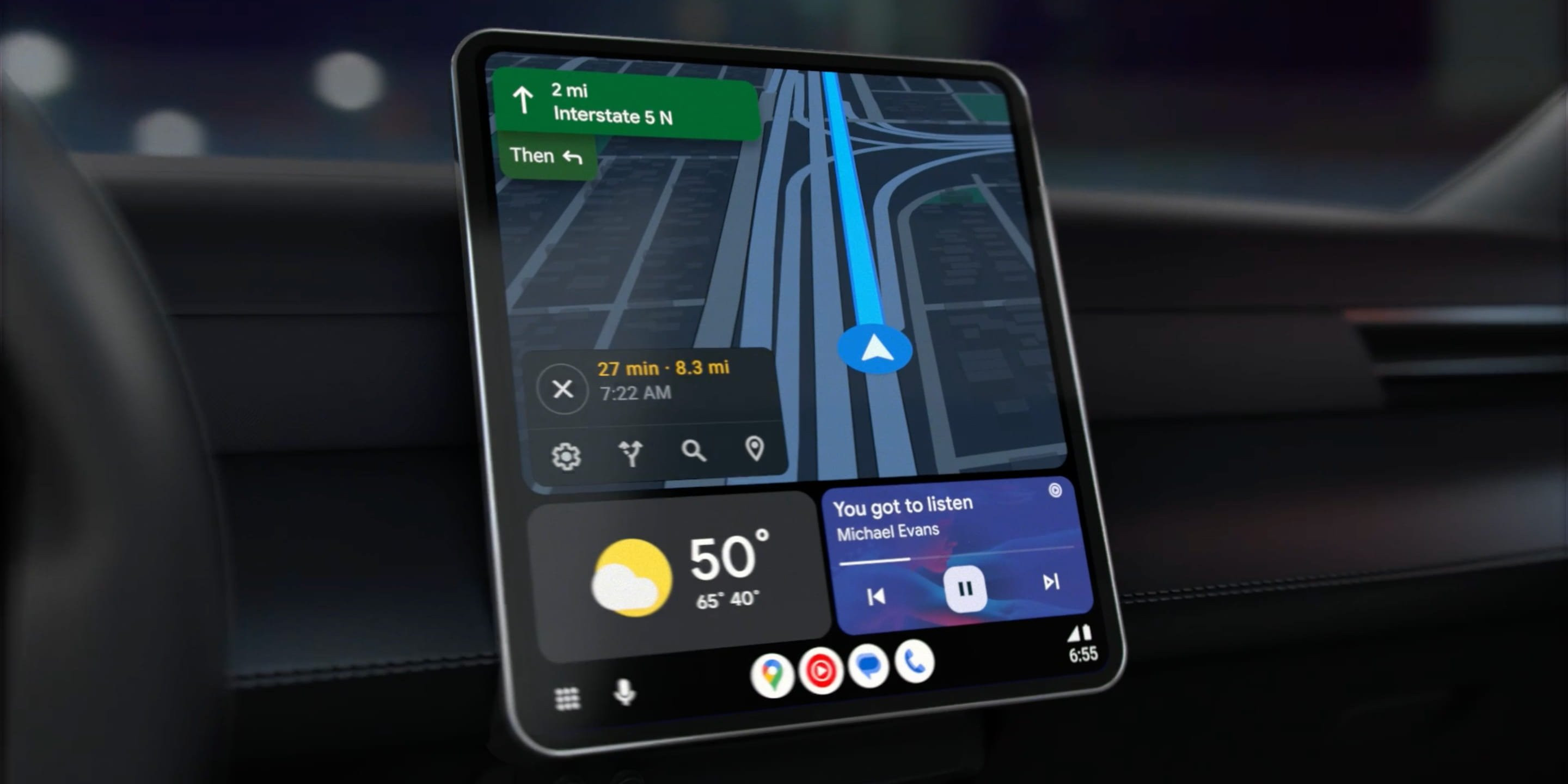 Users have started receiving the updated version of Android Auto