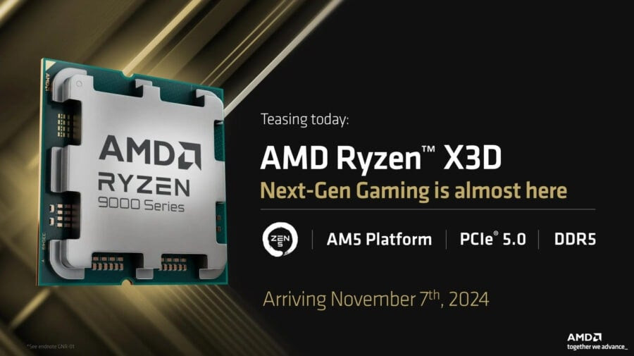 AMD тизерить нові процесори Ryzen 9000 X3D