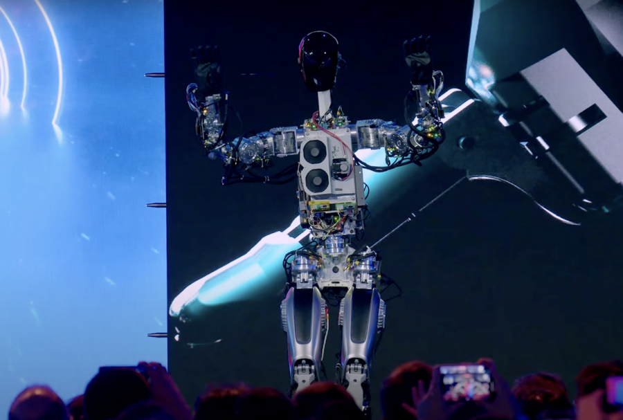 Elon Musk presented a prototype of the Optimus humanoid robot