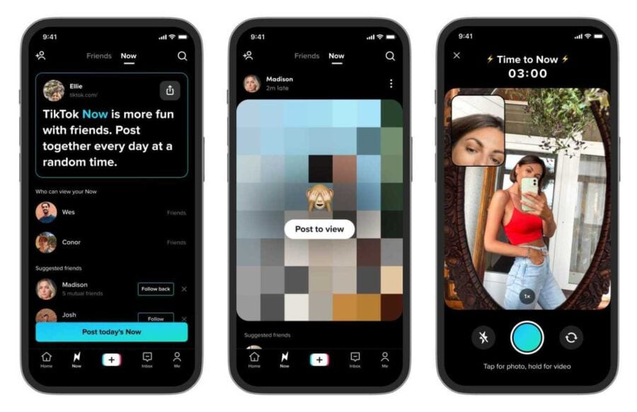 TikTok is starting to compete with BeReal. The function was called TikTok Now