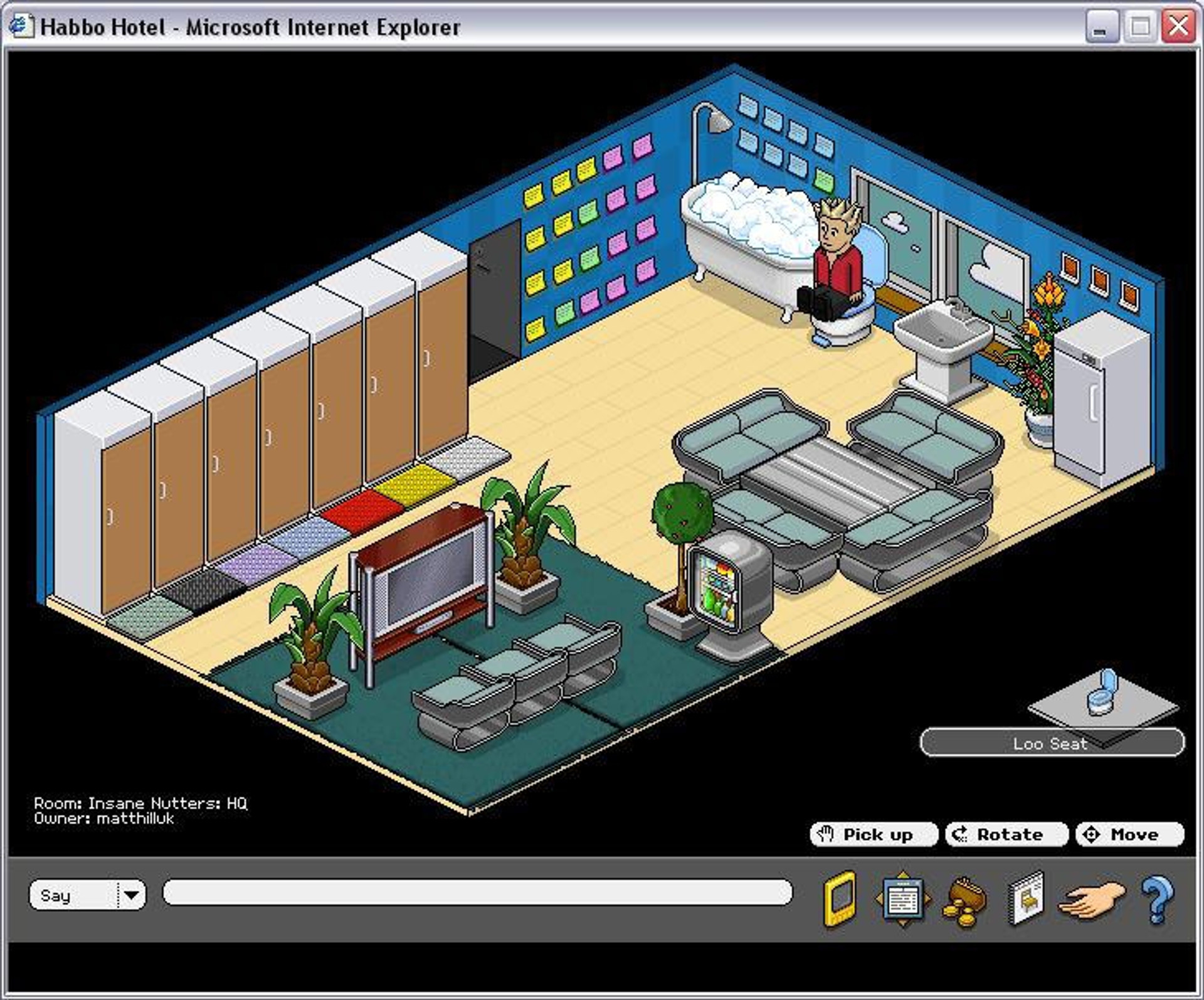 Кадр з гри Habbo Hotel