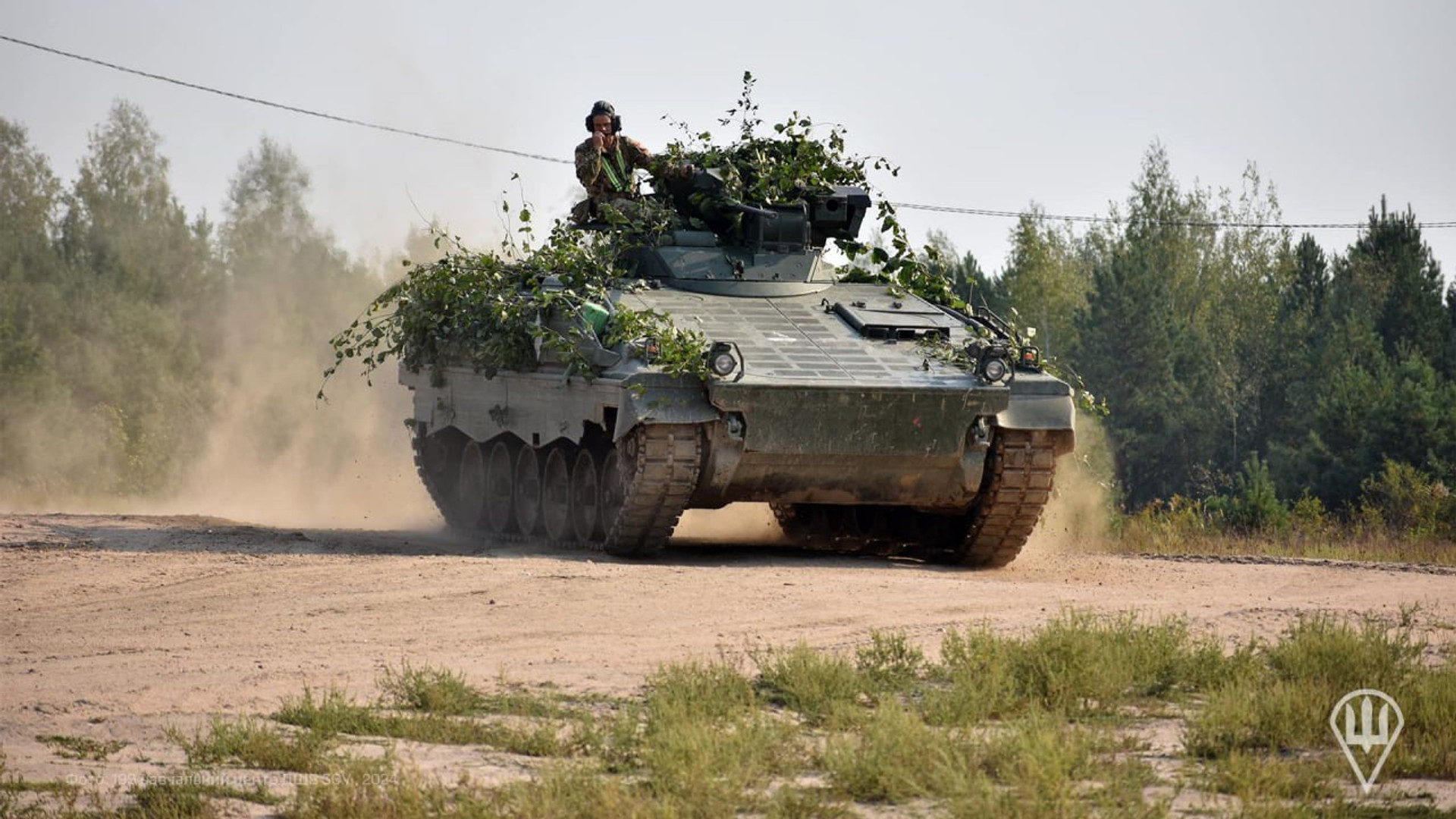 Українська БМП Marder 1A3 під час навчання, 2024 рік