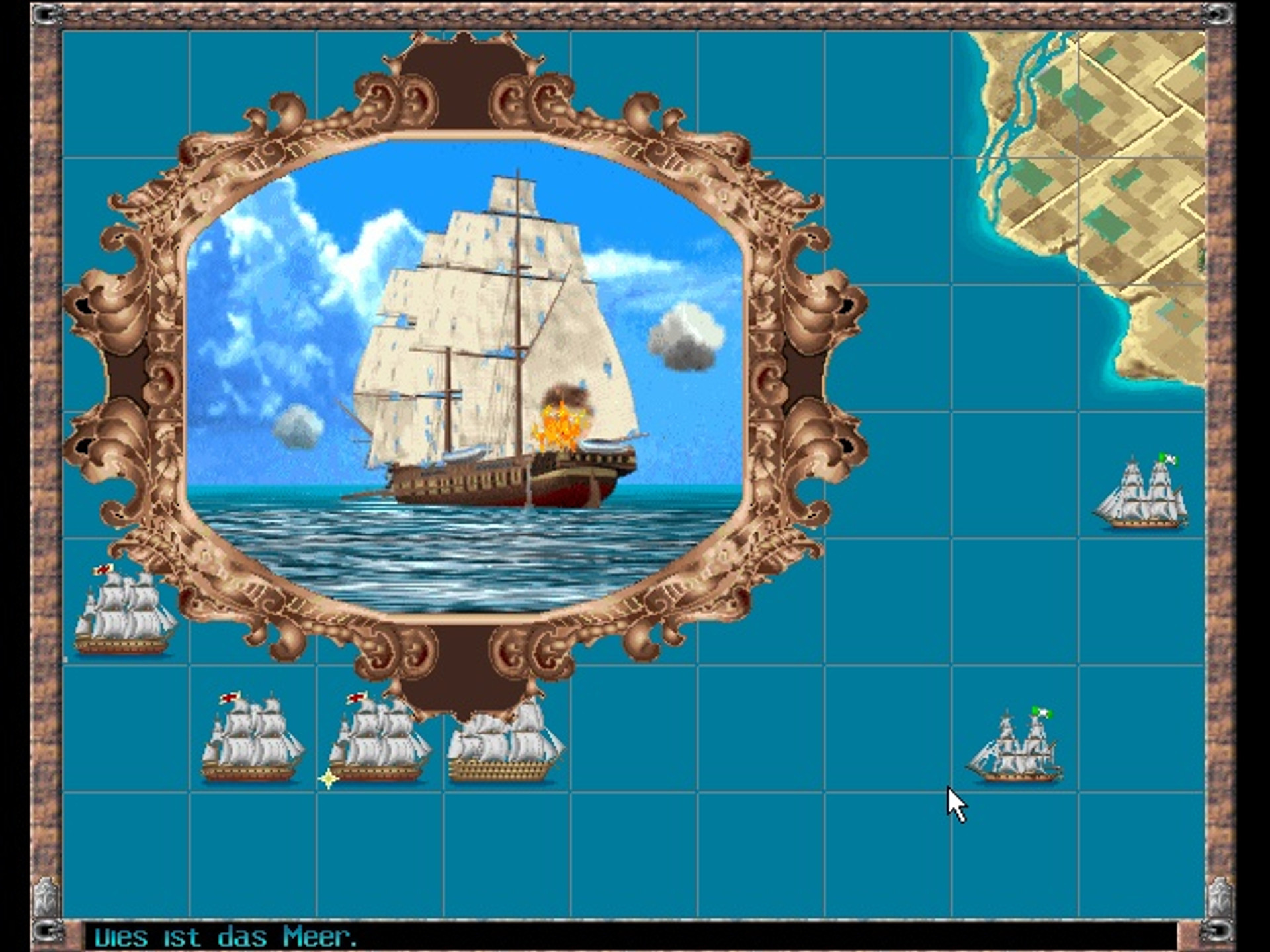 Скриншот з гри Admiral: Sea Battles (1996)