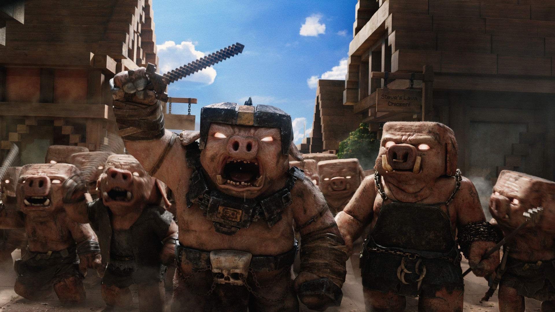 Still from the movie A Minecraft Movie