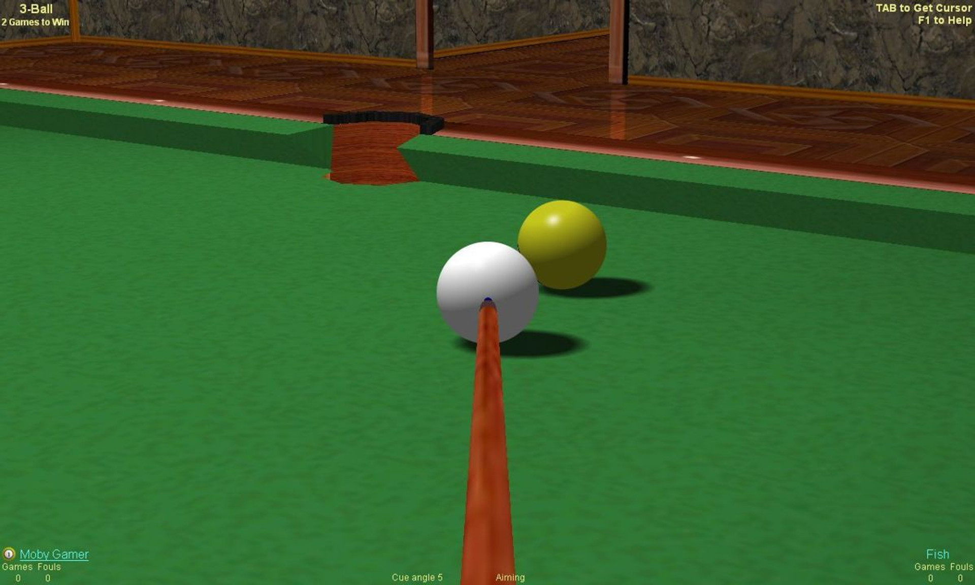 Скриншот з гри Live Billiards (2002)