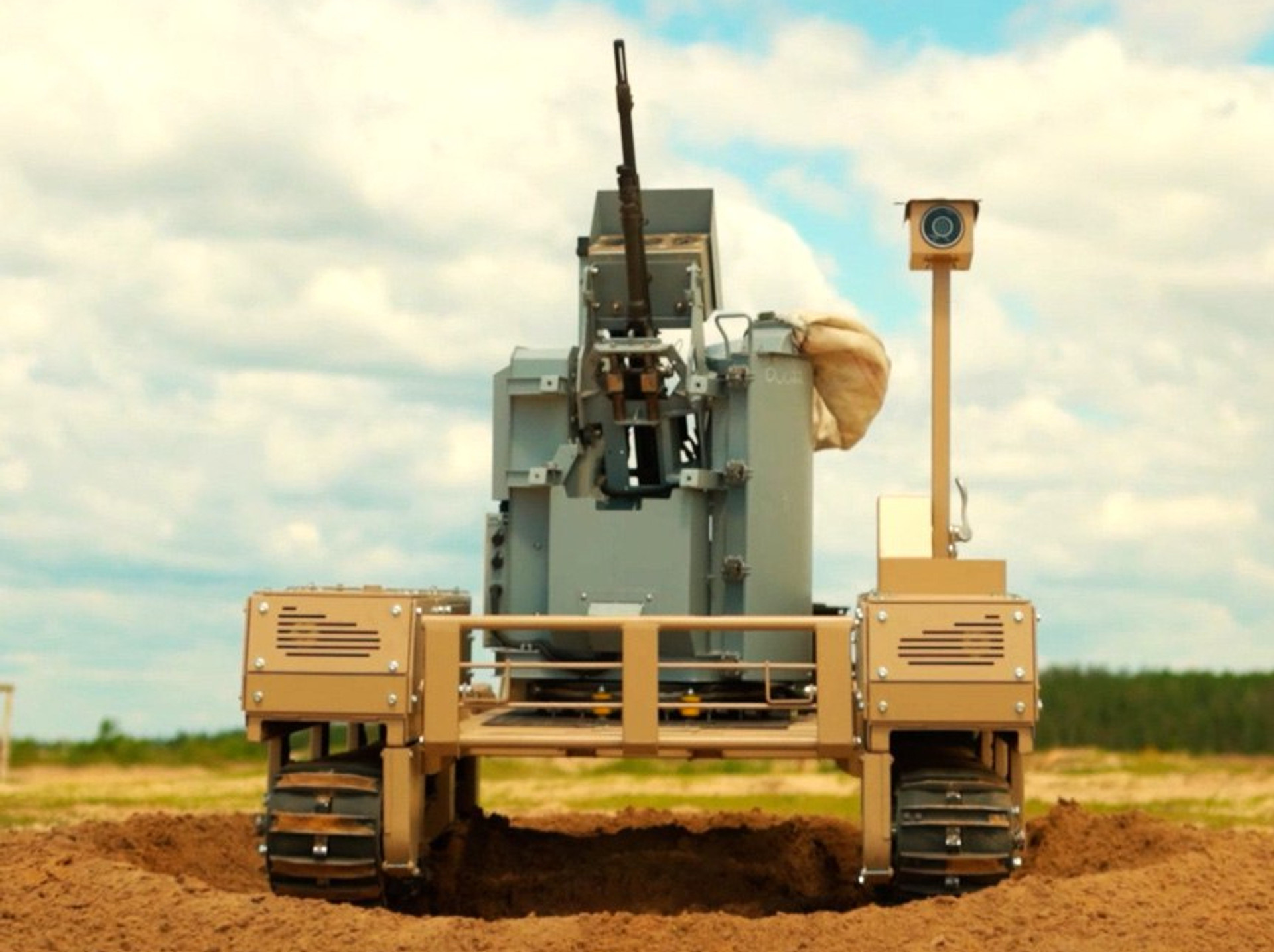 Турель Хижак на базі наземного роботизованого комплексу TerMIT Фото: UGV Robotics