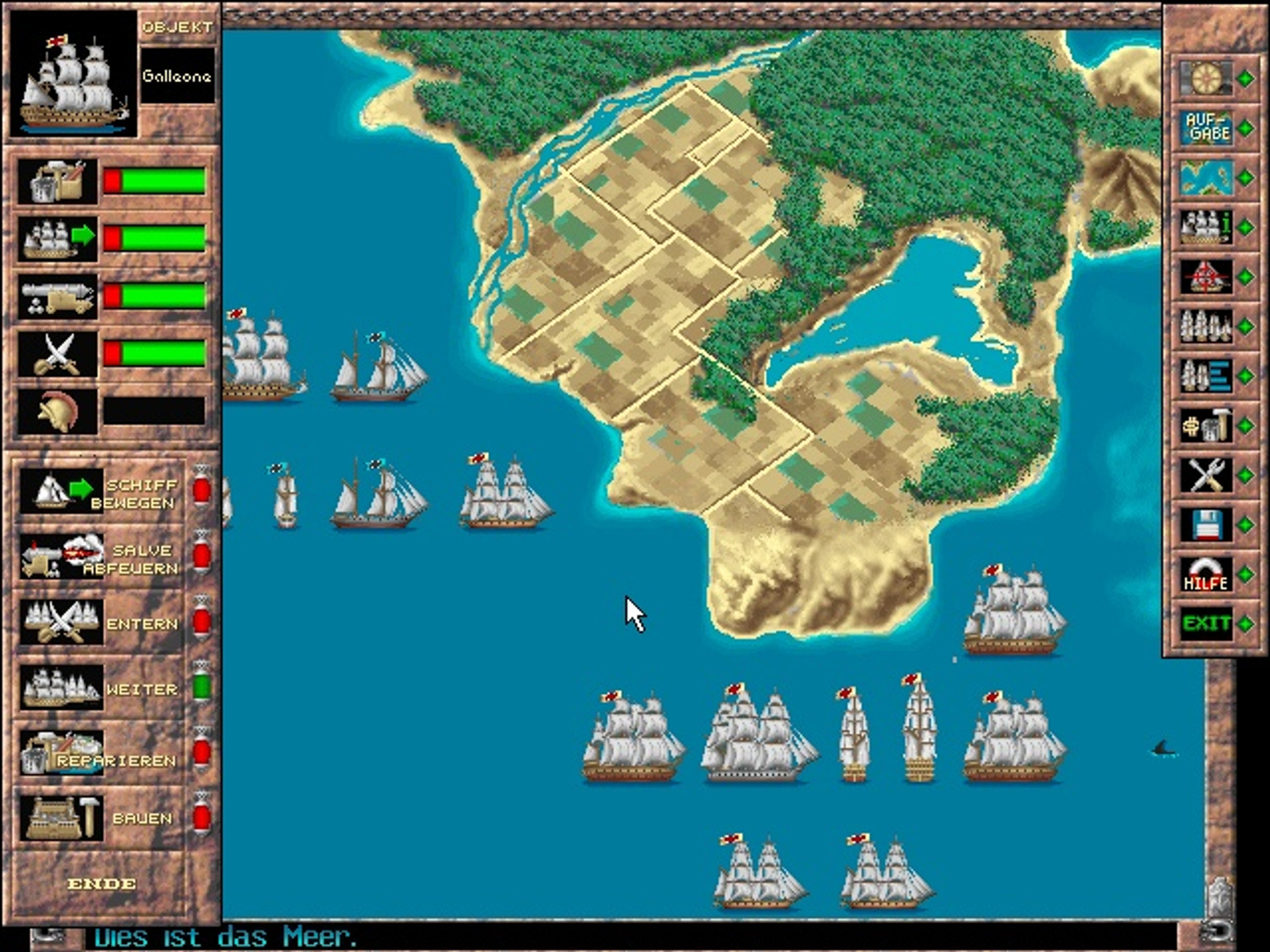 Скриншот з гри Admiral: Sea Battles (1996)