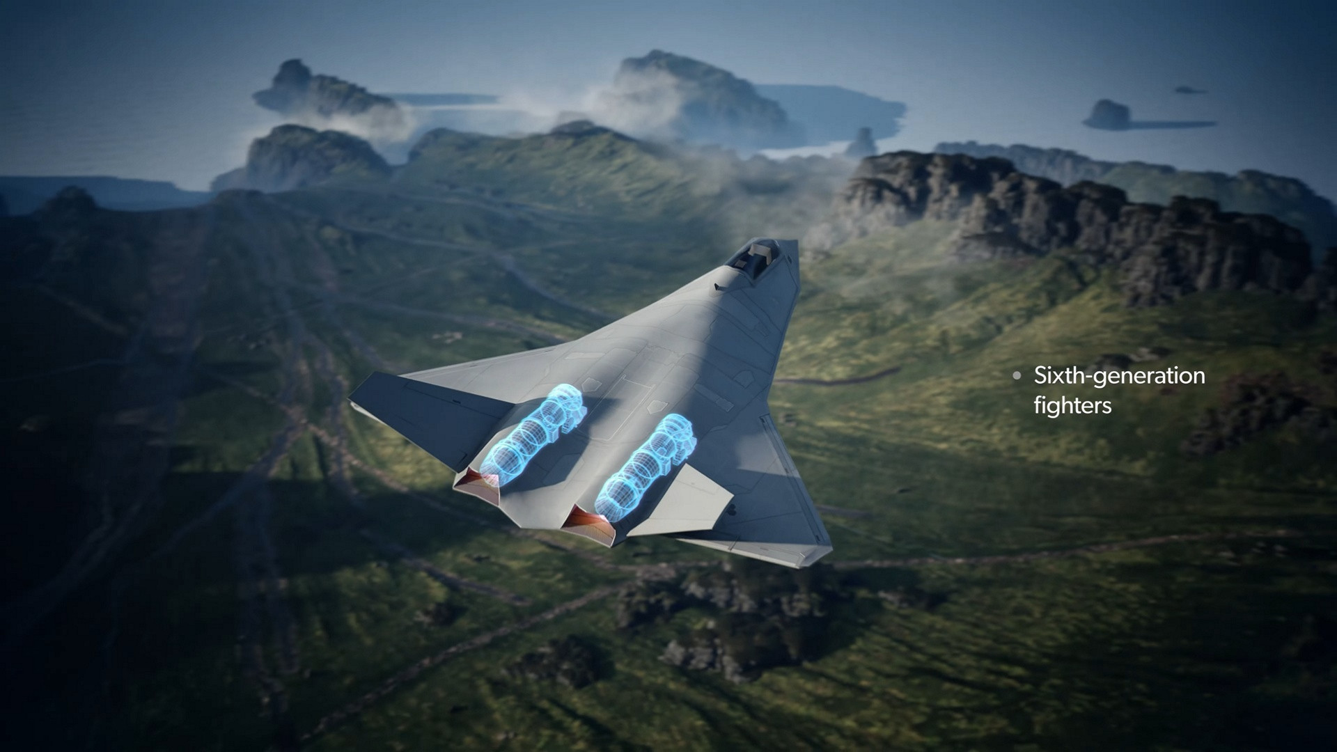 Sixth generation fighter concept with F414-GE-400K engines