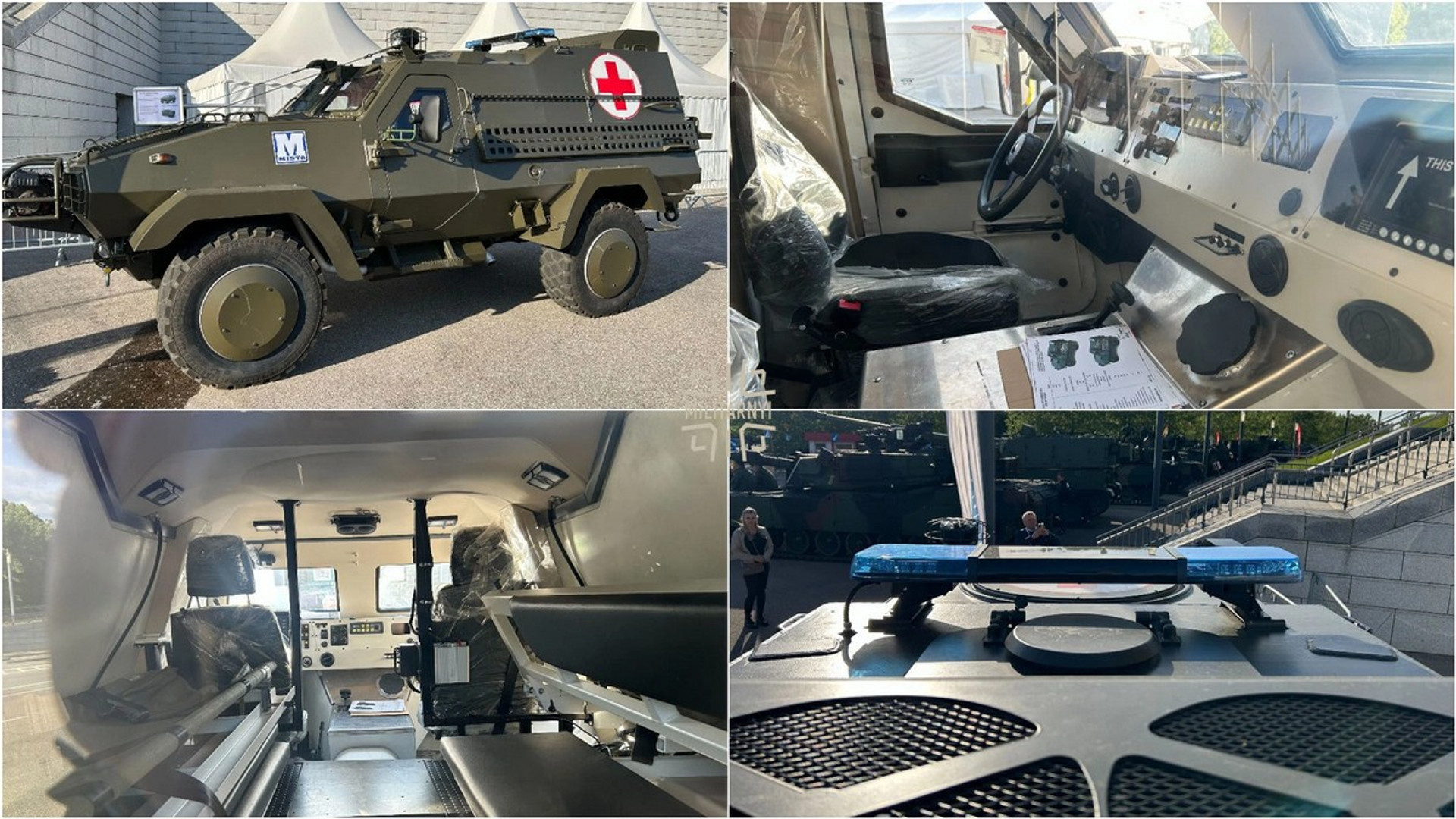 Ooncilla-e Medical armored vehicle from Mista at the Exhibition in Warsaw