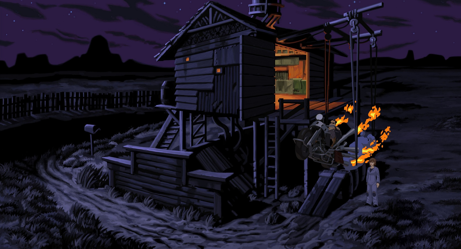 Кадр з гри Full Throttle Remastered (2017)