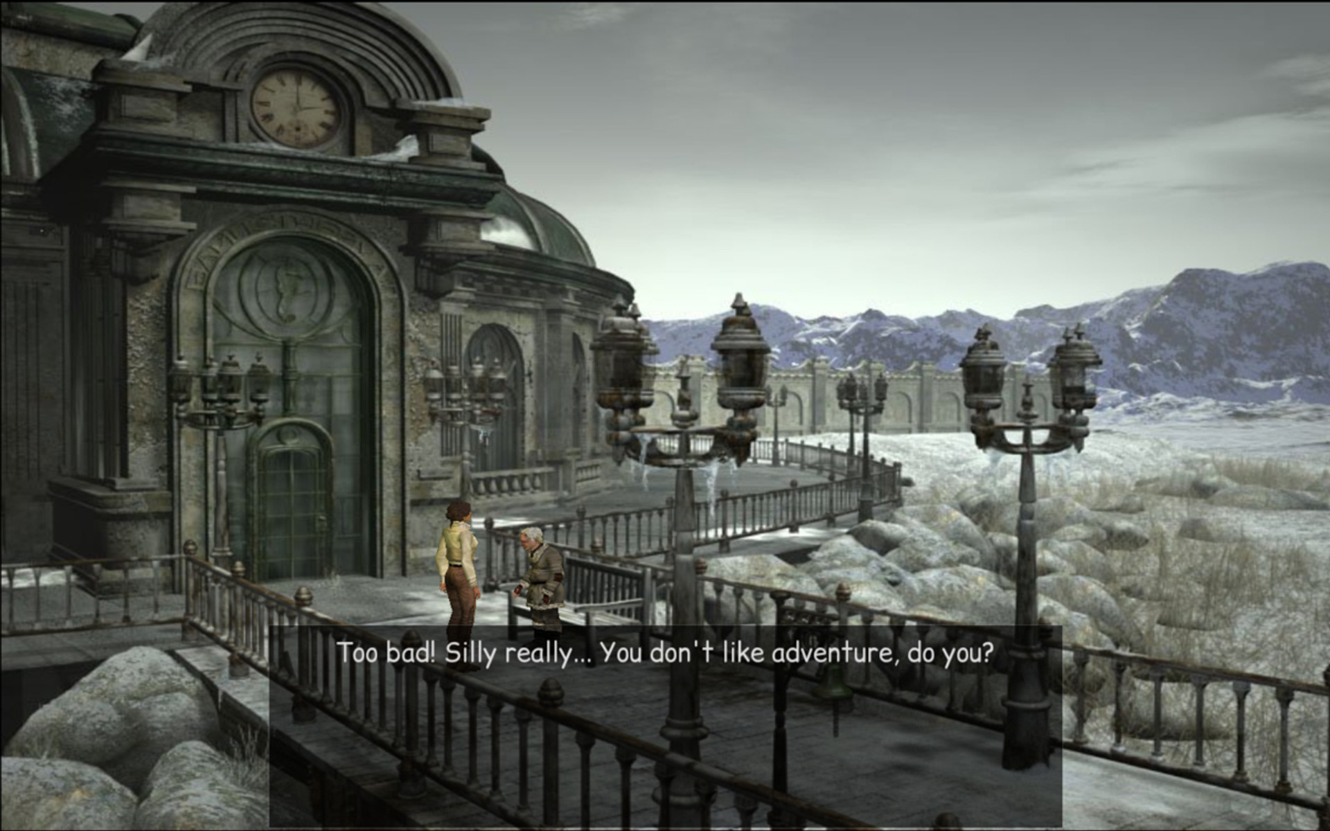 Кадр з гри Syberia