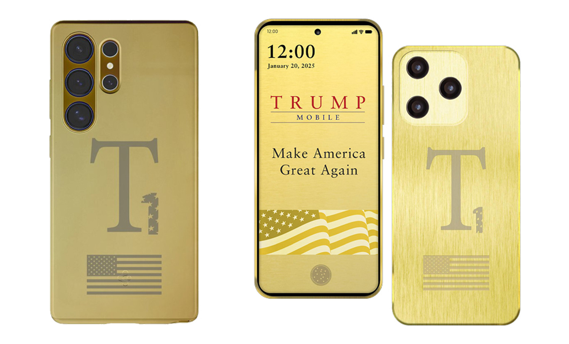 Нове та старе зображення Trump Mobile T1.