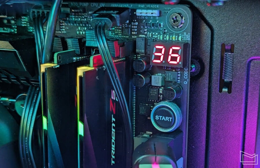 ASUS ROG STRIX Z790-E GAMING WIFI II indicator Q-Code