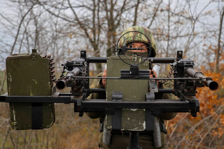 Anti-aircraft banderomobiles with PKT machine guns against Shahed-136 kamikaze drones