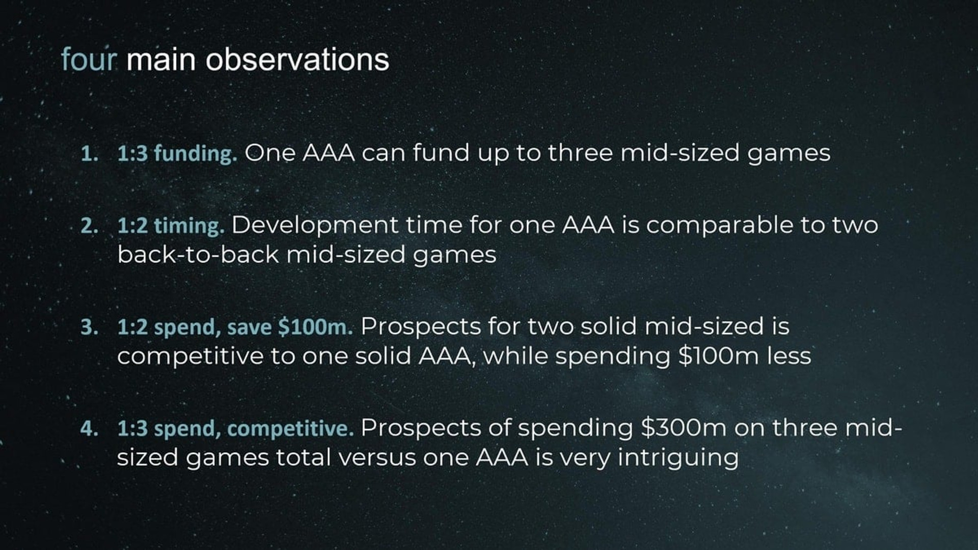Слайд зі злитої внутрішньої презентації Insomniac Games