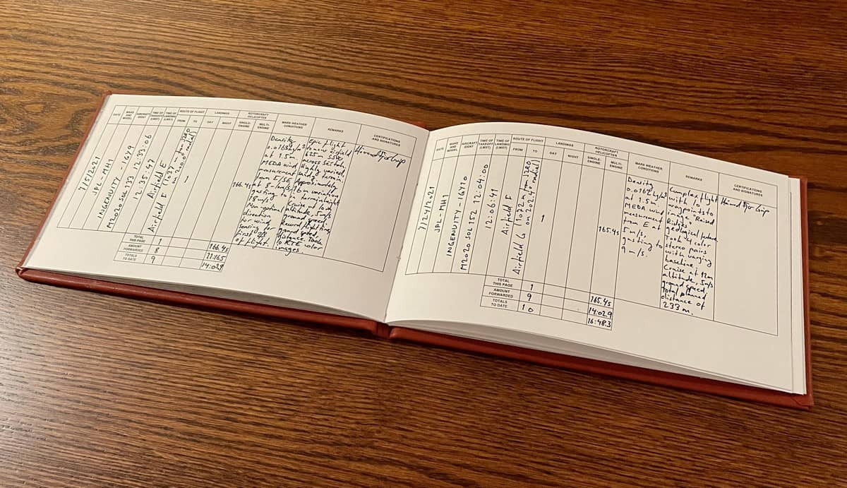 Ingenuity Log Book